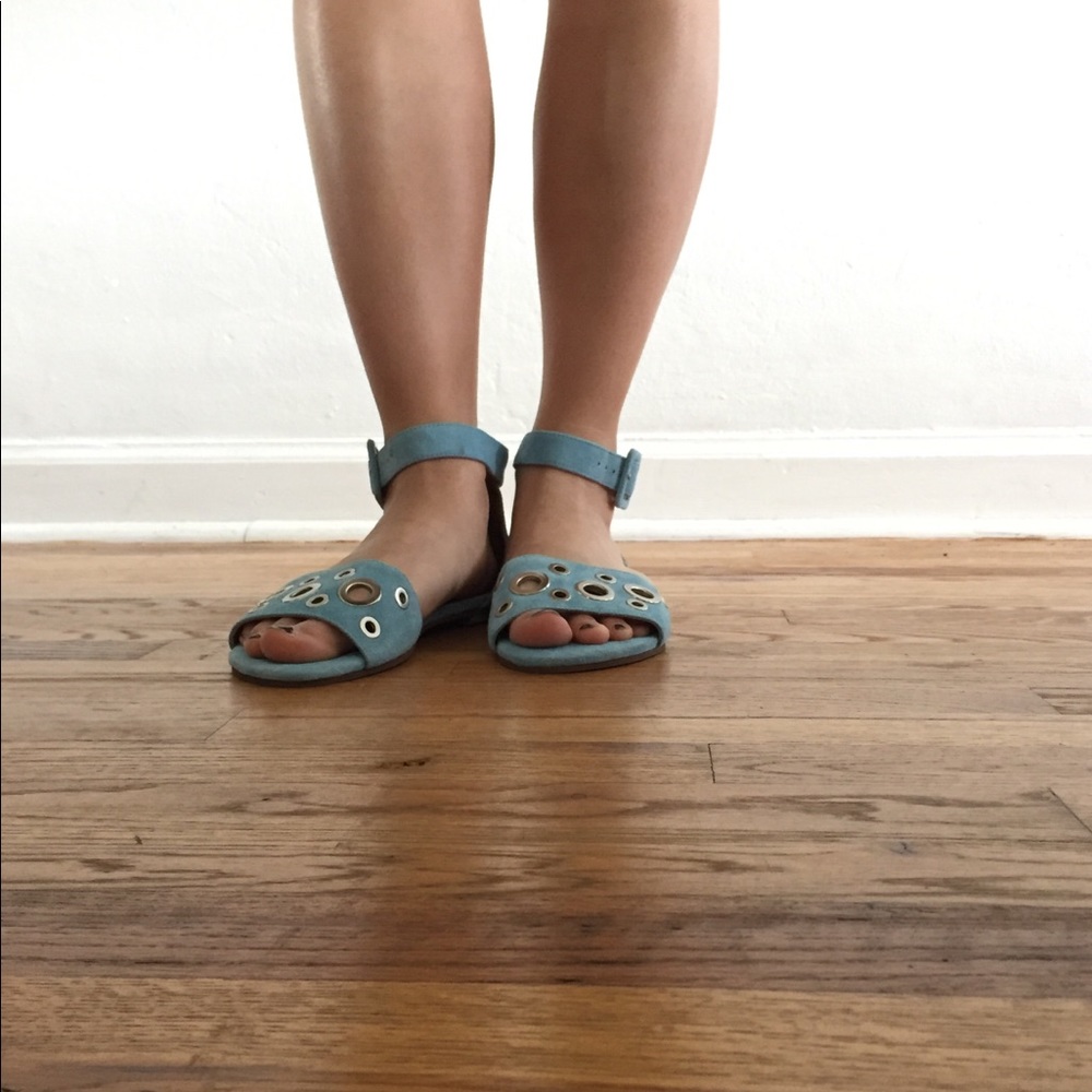 Light blue sandals